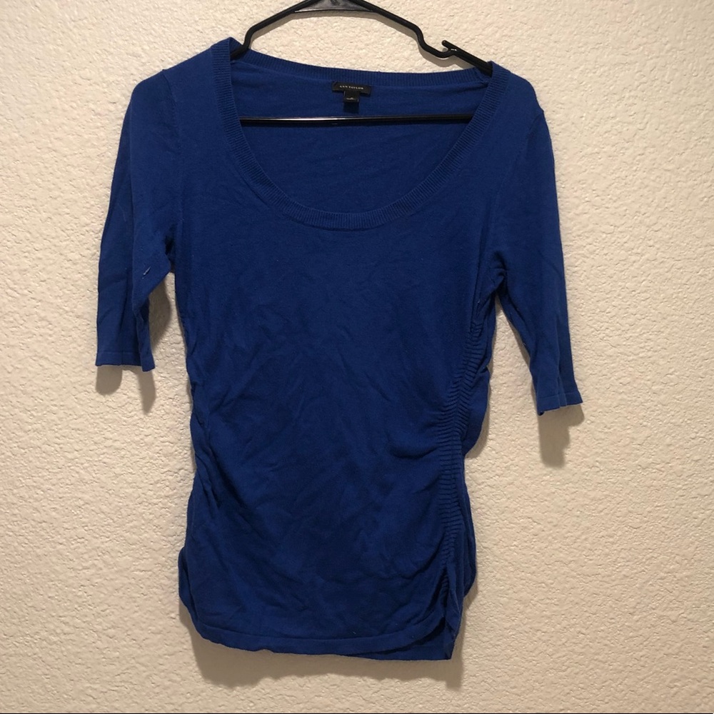 Ann Taylor blue blouse